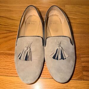 Crown & Ivy Gray Tassel Loafers